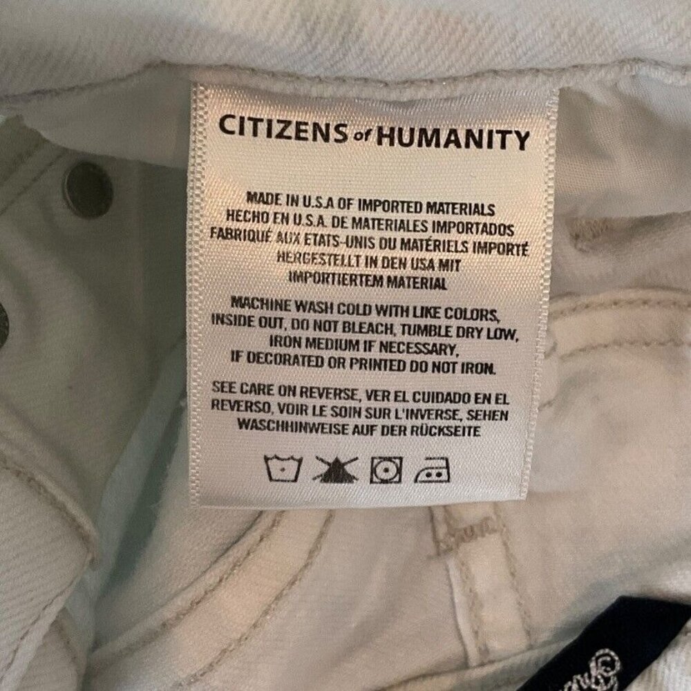 Citizens of Humanity Size 25 Emerson Jeans Slim Boyfriend Light Wash Tie Dye - Picture 9 of 10